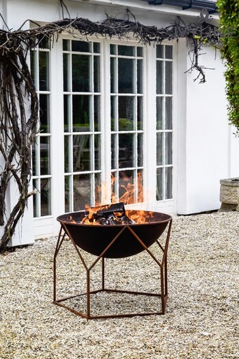 Ivyline Brown Outdoor Buckingham Fire Pit (399095) | £300