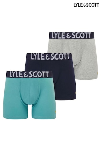 Lyle & Scott Blue Daniel Underwear Trunks 3 Pack (399189) | £31