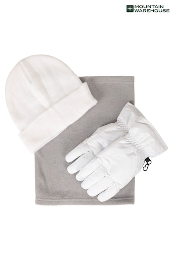 Mountain Warehouse White Womens Snow Accessories Set (399364) | £35