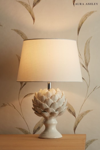 Laura Ashley White Artichoke Table Lamp (399590) | £120