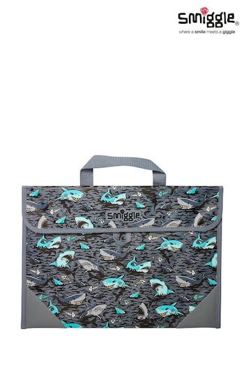 Smiggle Grey Shark Wild Side Book Bag (399733) | £14