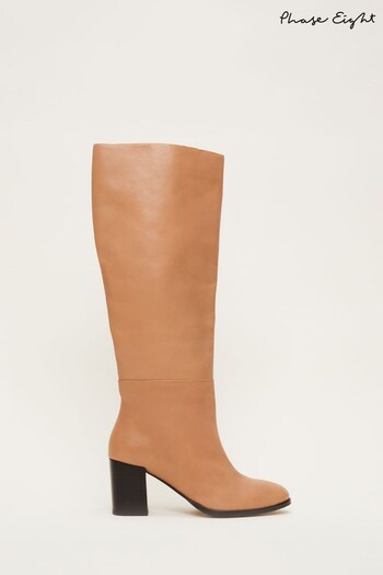 Phase Eight Black Casual Knee High Boots (3AH895) | £169