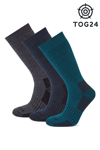 Tog 24 Mens Blue Villach Trek Socks 3 Pack (3M4511) | £30