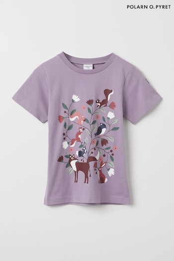Polarn O Pyret Organic Cotton Animal Print T-Shirt (3M4766) | £14