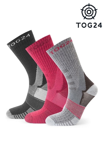 Tog 24 Womens Wels Trek Black Socks 3 Packs (3R6178) | £24