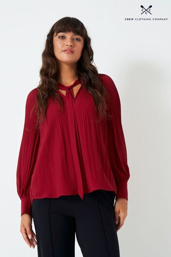 Crew Clothing Company Red Wine Blouse (400267) | £59