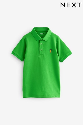 Green Bright Short Sleeve Tan Polo Shirt (3-16yrs) (400355) | £7 - £12