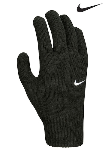 Nike Black Swoosh Kids Knit Gloves 2.0 (400453) | £13