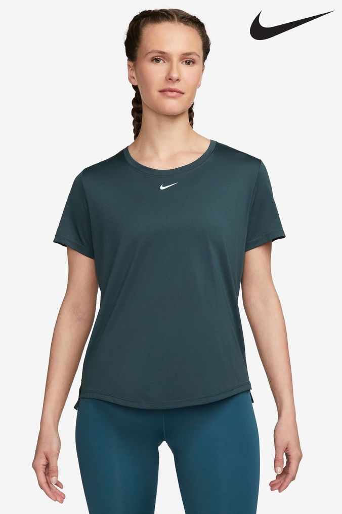 Green nike shirt womens hot sale