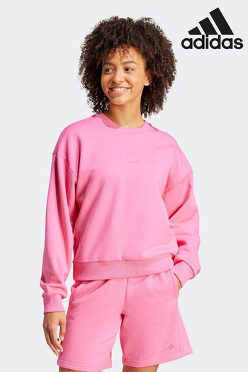 adidas Pink Sportswear All Szn Fleece Loose Sweatshirt (400923) | £40