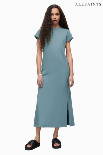 AllSaints Blue Anna Maxi Dress (400995) | £99
