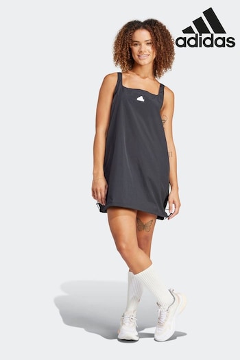 adidas bk7469 Black Sportswear City Escape Summer Dress (401310) | £40