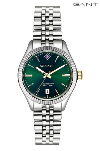 Gant Sussex GreenMetal Silver and Green Stainless Steel Quartz Watch (401387) | £170