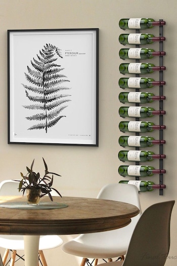 Jeray Black Final Touch 24 Bottle Wall Mounted Wine Rack (401554) | £75