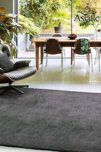Asiatic Rugs Grey Milo Soft Touch Lustre Rug (402589) | £112 - £318