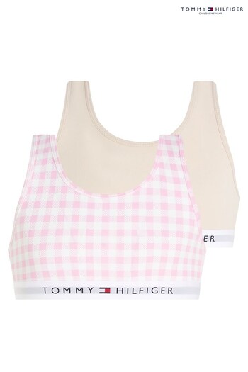 Tommy Hilfiger Pink Original Print Bralette 2 Pack (402967) | £29