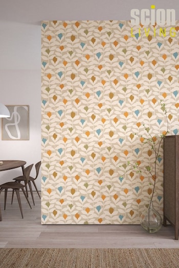 Scion Orange Padukka Tulip Wallpaper Wallpaper (403055) | £42