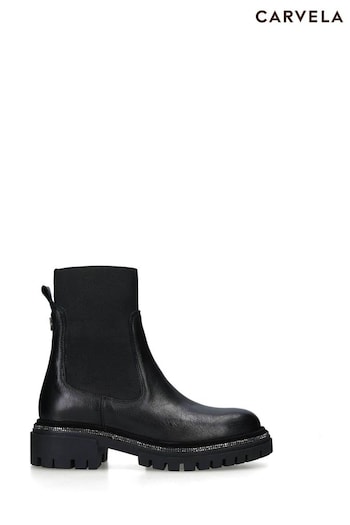 Carvela Dazzle Ankle Black Boots (403112) | £199