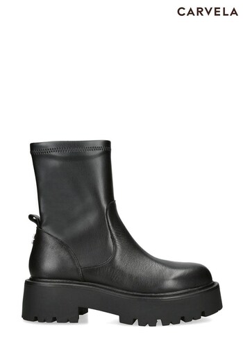Carvela Stride Sock Black Boots (403169) | £189
