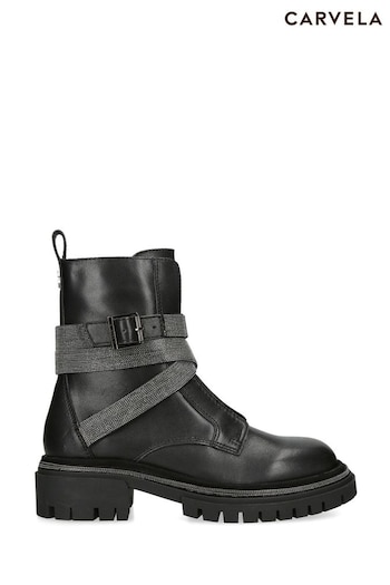 Carvela Emblaze Ankle Black Boots (403191) | £199