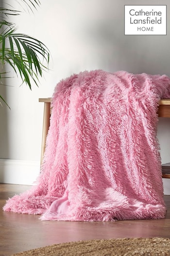 Catherine Lansfield Pink So Soft Cuddly Throw (403253) | £27