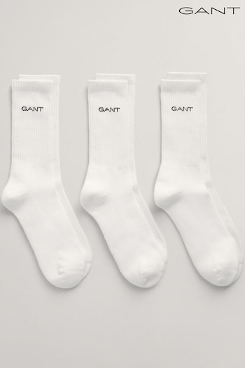 GANT Sport White Socks 3 Pack (403324) | £25