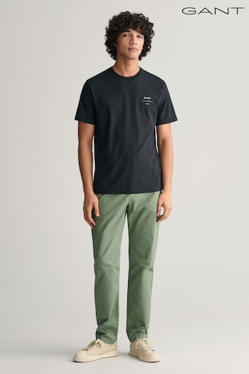 GANT Regular Fit Sunfaded Cotton Twill Chino Trousers pyjama (403638) | £120