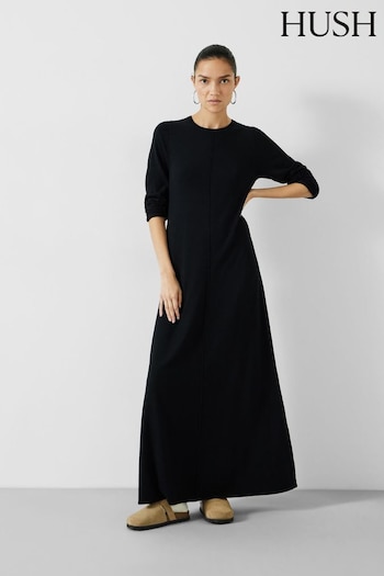 Hush Black Talen Crew Knitted Dress (403703) | £110