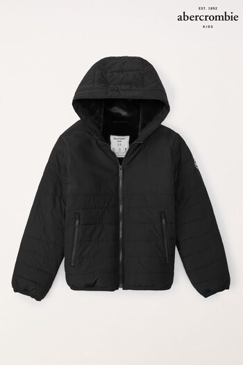 Abercrombie & Fitch Puffer Jacket Black Coat (403782) | £69