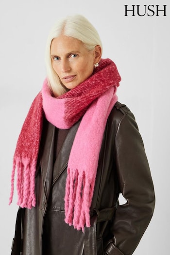 Hush Pink Asher Two Tone Scarf (403813) | £45
