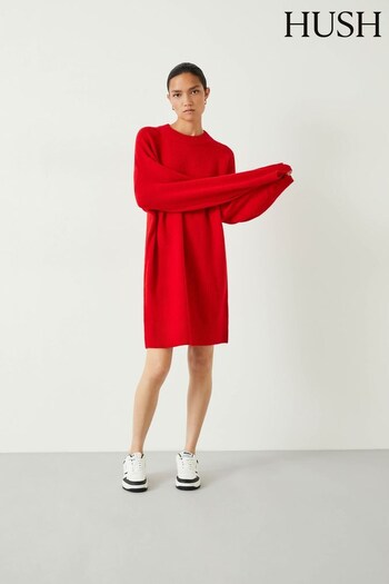 Hush Red Kenley Knitted Dress (403894) | £119