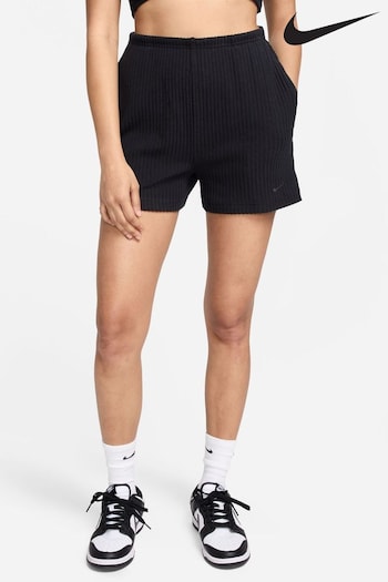 Nike Black Chill Knit Ribbed 3-Inch Shorts (404081) | £40