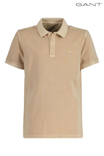 GANT Cream maglia Sunfaded  Polo Shirt (404084) | £60