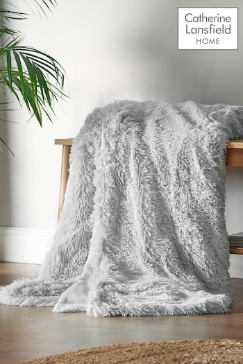 Catherine Lansfield Silver So Soft Cuddly Throw (404093) | £27