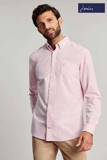 Joules Pink Classic Fit Coloured Oxford Shirt (404371) | £39.95