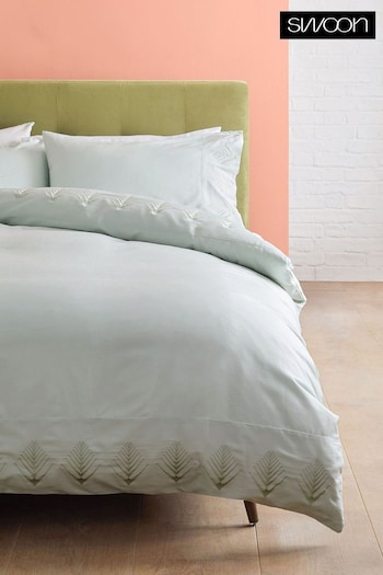 Swoon Mint Green Waltz Duvet Cover and Pillowcase Set (404570) | £60 - £100