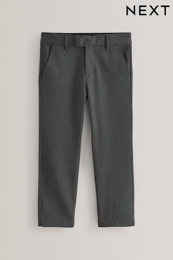 Grey Regular Waist School Formal Slim Leg Trousers (3-17yrs) (405052) | £9 - £18