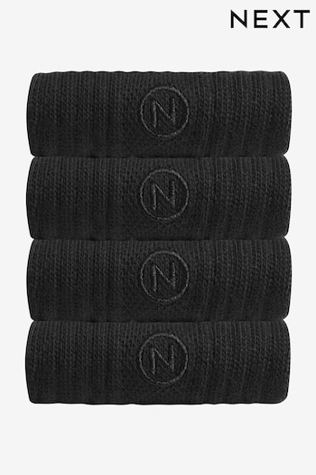 Black 4 Pack Cushioned Sole Sport Socks (405138) | £14
