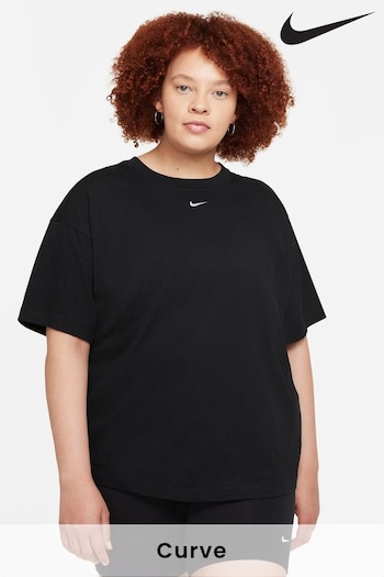 Nike Black Curve Oversized Essential T-Shirt (405349) | £38
