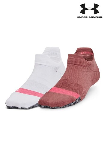 Under Armour Red Breathe No Show Tab Socks 2 Pack (405740) | £16