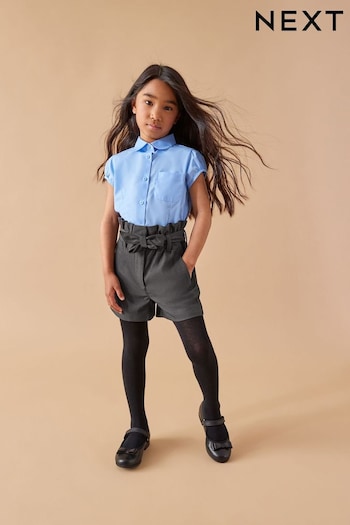 Grey School Paperbag slim-cut Shorts (3-16yrs) (405755) | £11 - £16