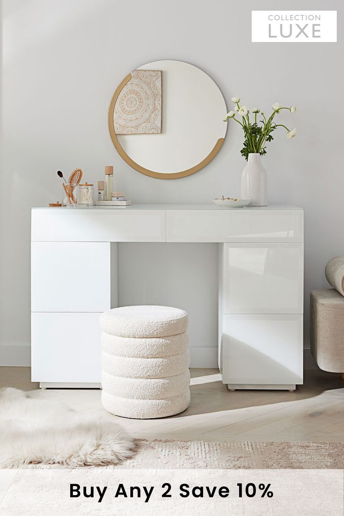 Dressing table sales white colour