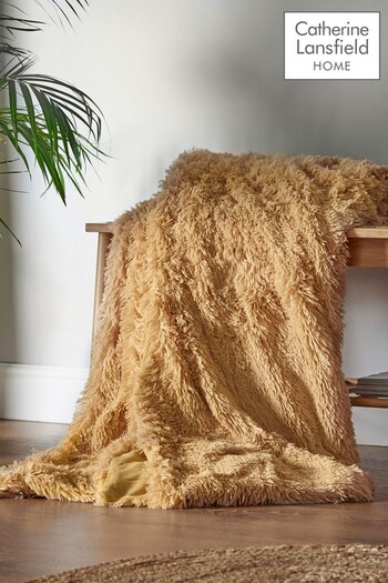 Catherine Lansfield Yellow So Soft Cuddly Throw (406261) | £27