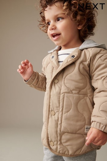 Neutral Quilted Short Jacket (3mths-7yrs) (406598) | £26 - £30