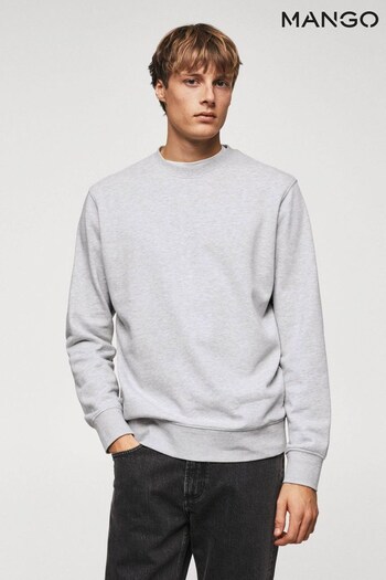 Mango Grey Lightweight Cotton Sweatshirt (406667) | £30
