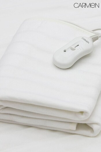 Carmen White Fitted Electric Blanket (406821) | £30 - £50