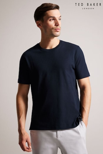 Ted Baker Blue Rakes Short Sleeved Regular Fit T-Shirt (407050) | £45
