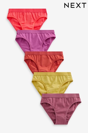 Green/Purple Bikini Briefs 7 Pack (5-16yrs) (407164) | £6 - £10