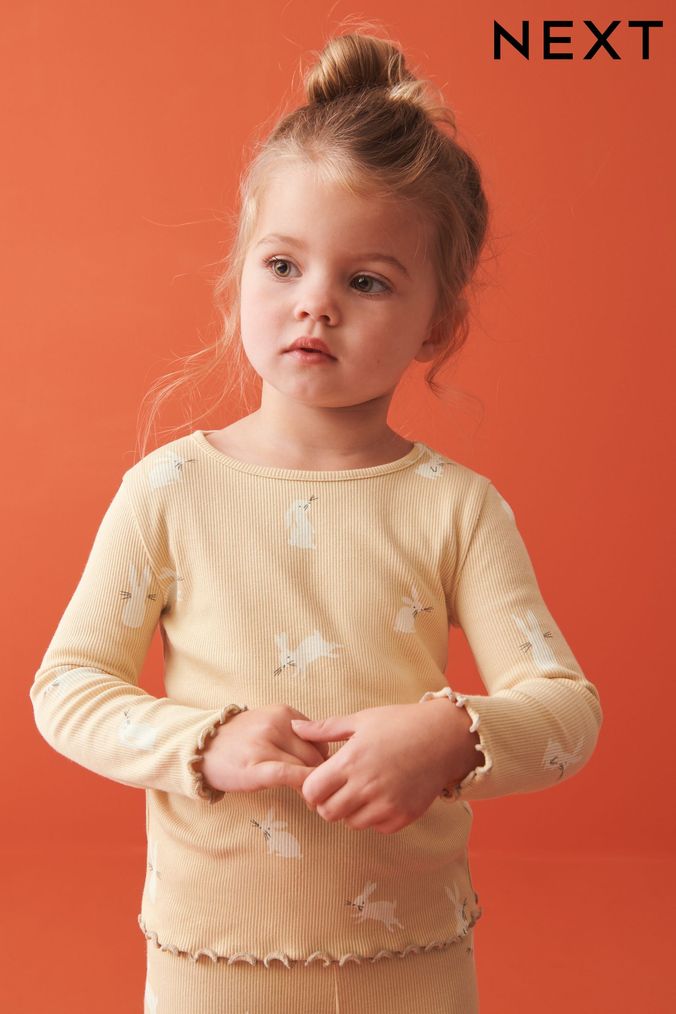 Girls yellow sales long sleeve top