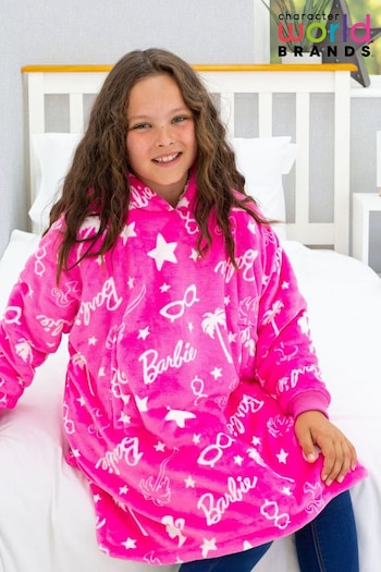 Character World Pink Barbie Stars Wearable Hooded Fleece (407587) | £40 - £55